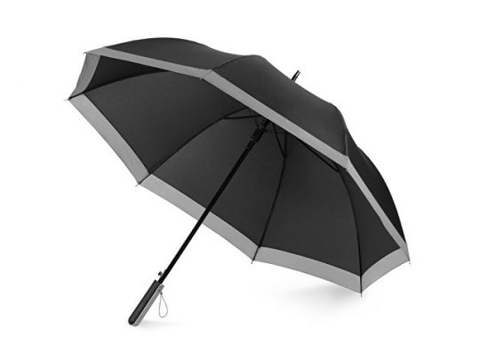 Зонт-трость Reflect полуавтомат, в чехле, черный, арт. 016323403