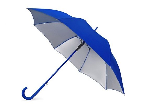 Зонт-трость Silver Color полуавтомат, синий/серебристый, арт. 016324203