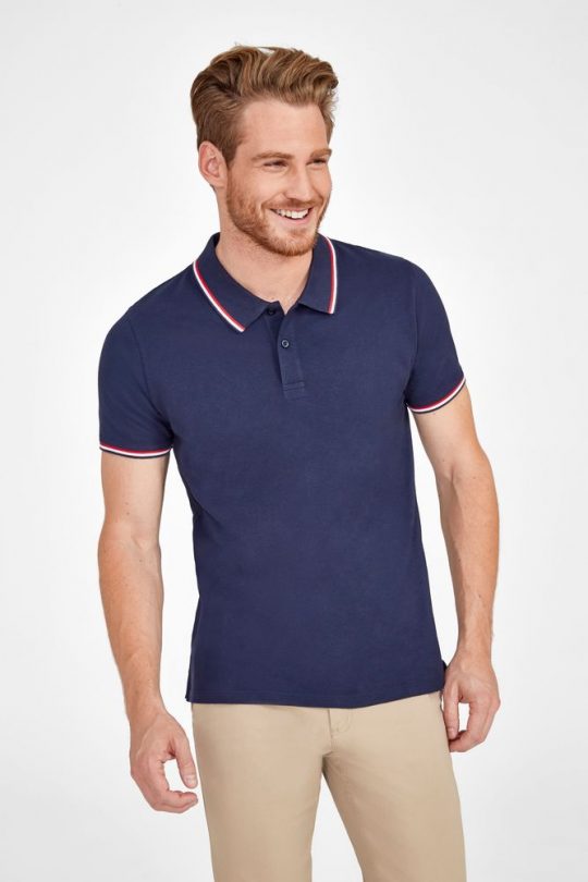 Рубашка поло мужская PRESTIGE MEN ярко-синяя, размер XL