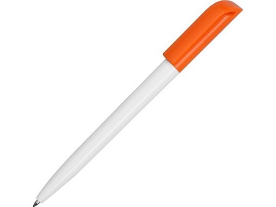 Ручка пластиковая шариковая Миллениум Color CLP, белый/оранжевый, арт. 016357803