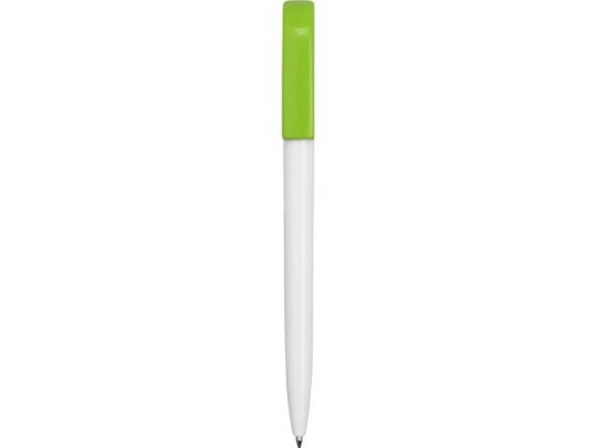 Ручка пластиковая шариковая Миллениум Color CLP, белый/зеленое яблоко, арт. 016358003