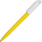 Ручка пластиковая шариковая промо Миллениум Color BRL, желтый/белый, арт. 016358603
