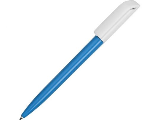 Промо ручка пластиковая шариковая Миллениум Color BRL, голубой/белый, арт. 016358403