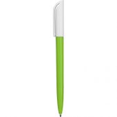 Ручка пластиковая шариковая Миллениум Color BRL, зеленое яблоко/белый, арт. 016358503