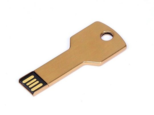 Флешка в виде ключа, 64 Гб, золотистый (64Gb), арт. 016553703