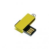 Флешка с мини чипом, минимальный размер, цветной  корпус, 16 Гб, желтый (16Gb), арт. 016549903