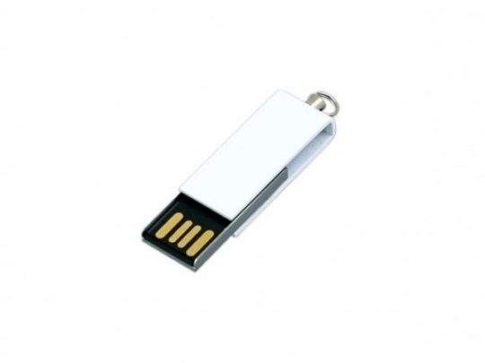 Флешка с мини чипом, минимальный размер, цветной  корпус, 16 Гб, белый (16Gb), арт. 016549303