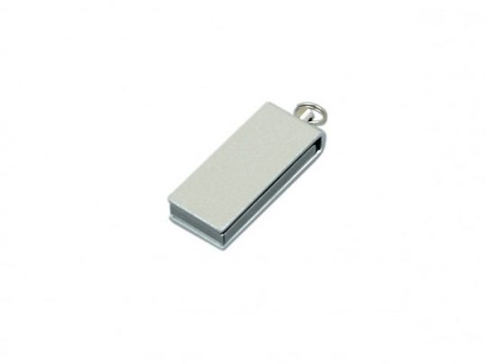 Флешка с мини чипом, минимальный размер, цветной  корпус, 64 Гб, серебристый (64Gb), арт. 016555703