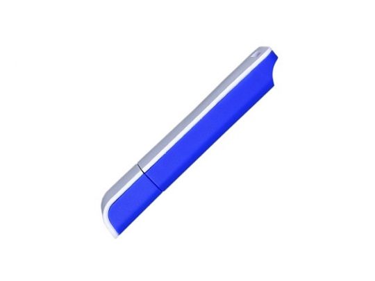 Флешка прямоугольной формы, оригинальный дизайн, двухцветный корпус, 16 Гб, синий/белый (16Gb), арт. 016545203