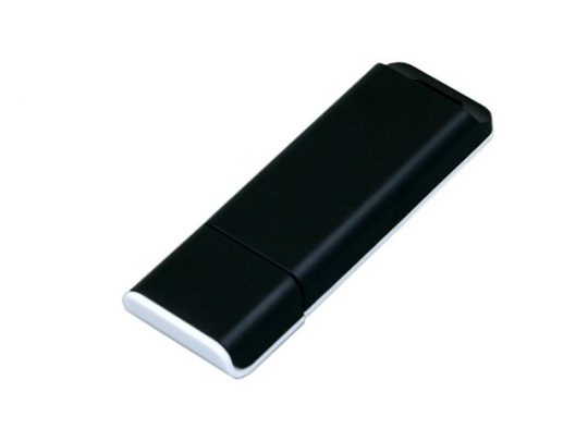 Флешка прямоугольной формы, оригинальный дизайн, двухцветный корпус, 16 Гб, черный/белый (16Gb), арт. 016545103