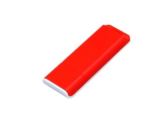 Флешка прямоугольной формы, оригинальный дизайн, двухцветный корпус, 32 Гб, красный/белый (32Gb), арт. 016559103