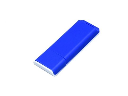 Флешка прямоугольной формы, оригинальный дизайн, двухцветный корпус, 32 Гб, синий/белый (32Gb), арт. 016559003