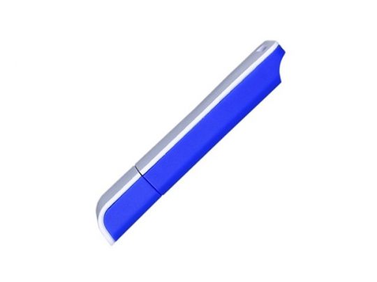 Флешка прямоугольной формы, оригинальный дизайн, двухцветный корпус, 64 Гб, синий/белый (64Gb), арт. 016559503