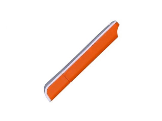 Флешка прямоугольной формы, оригинальный дизайн, двухцветный корпус, 64 Гб, оранжевый/белый (64Gb), арт. 016560003