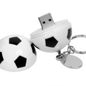 Флешка в виде футбольного мяча, 16 Гб, белый/черный (16Gb), арт. 016496903