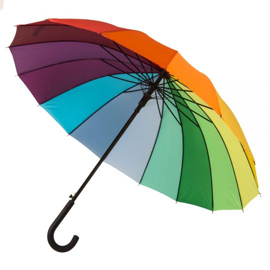 Зонт-трость  «Радуга» (полуавтомат)