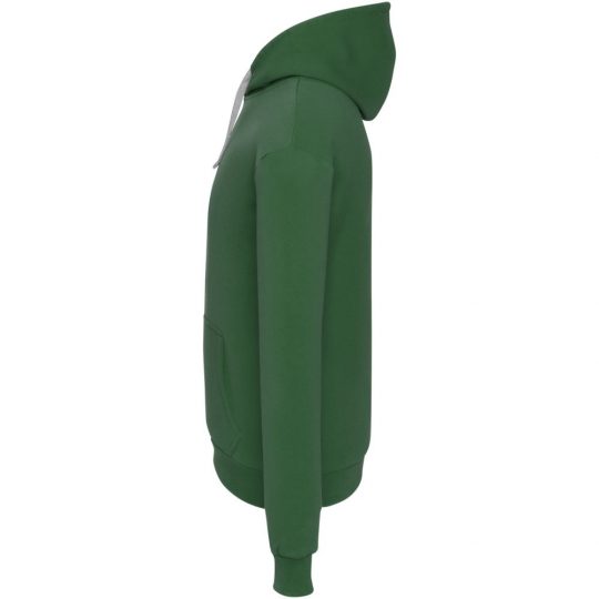 Толстовка с капюшоном Unit Kirenga Heavy темно-зеленая, размер XXL