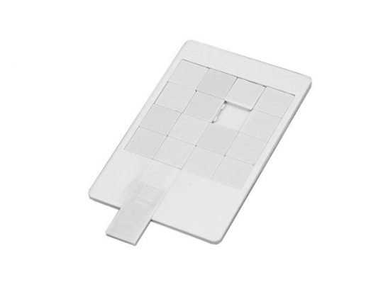 Флешка в виде пластиковой карты Пятнашки, 64 Гб, белый (64Gb), арт. 016512903