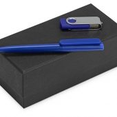 Подарочный набор Qumbo с ручкой и флешкой, синий (8Gb), арт. 016610203