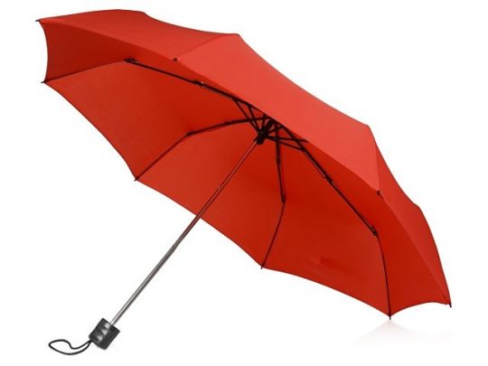 Зонт складной Columbus, механический, 3 сложения, с чехлом, красный, арт. 016467803