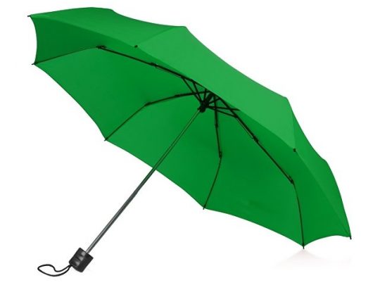Зонт складной Columbus, механический, 3 сложения, с чехлом, зеленый, арт. 016467903