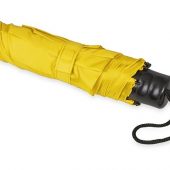 Зонт складной Columbus, механический, 3 сложения, с чехлом, желтый, арт. 016468103