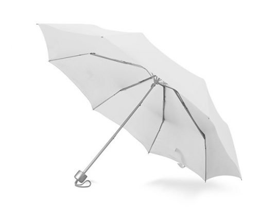 Зонт складной Tempe, механический, 3 сложения, с чехлом, белый, арт. 016359003