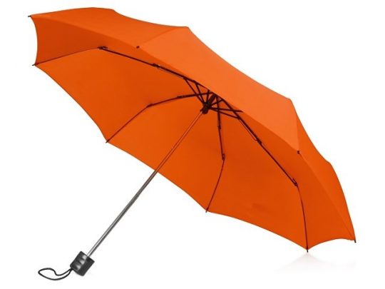 Зонт складной Columbus, механический, 3 сложения, с чехлом, оранжевый, арт. 016468003