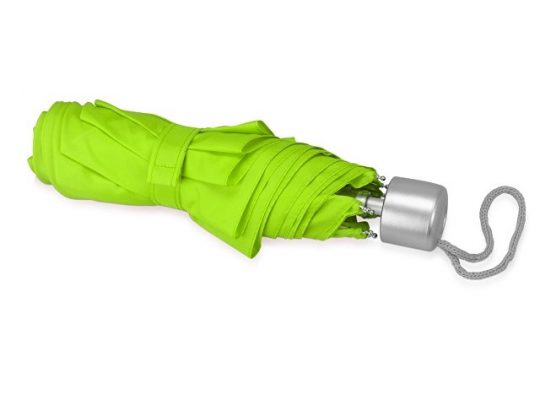 Зонт складной Tempe, механический, 3 сложения, с чехлом, зеленое яблоко, арт. 016358803