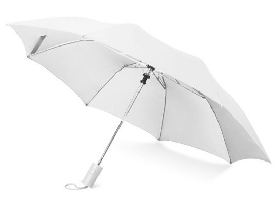 Зонт складной Tulsa, полуавтоматический, 2 сложения, с чехлом, белый, арт. 016361903