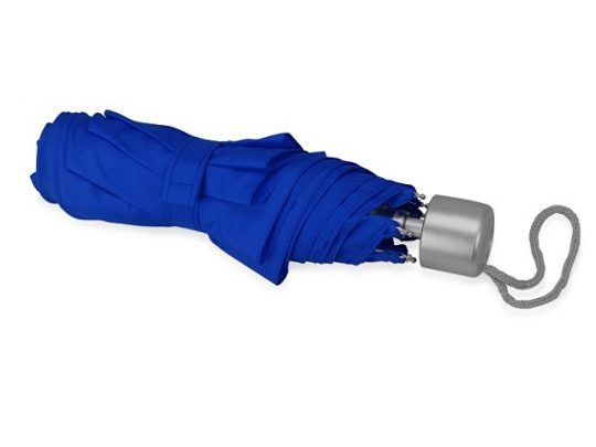 Зонт складной Tempe, механический, 3 сложения, с чехлом, синий, арт. 016359303