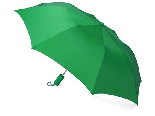 Зонт складной Tulsa, полуавтоматический, 2 сложения, с чехлом, зеленый, арт. 016362603