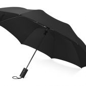 Зонт складной Tulsa, полуавтоматический, 2 сложения, с чехлом, черный, арт. 016362303