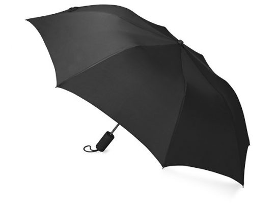Зонт складной Tulsa, полуавтоматический, 2 сложения, с чехлом, черный, арт. 016362303