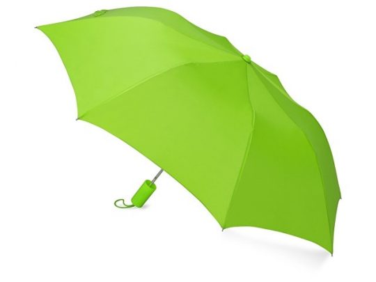 Зонт складной Tulsa, полуавтоматический, 2 сложения, с чехлом, зеленое яблоко, арт. 016362703