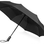 Зонт складной Ontario, автоматический, 3 сложения, с чехлом, черный, арт. 016363103