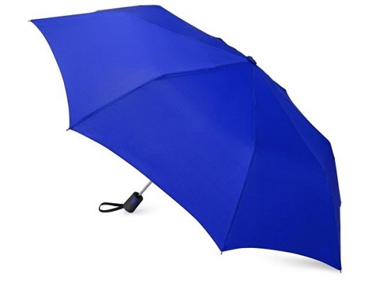 Зонт складной Irvine, полуавтоматический, 3 сложения, с чехлом, темно-синий, арт. 016421603