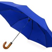 Зонт складной Cary , полуавтоматический, 3 сложения, с чехлом, темно-синий, арт. 016362903