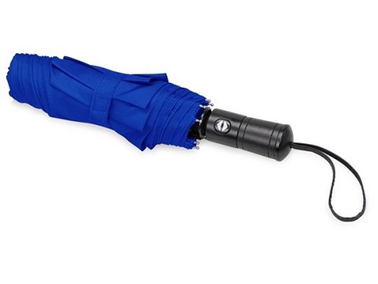Зонт складной Ontario, автоматический, 3 сложения, с чехлом, темно-синий, арт. 016363203