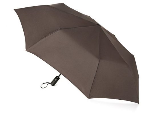 Зонт складной Ontario, автоматический, 3 сложения, с чехлом, коричневый, арт. 016363303