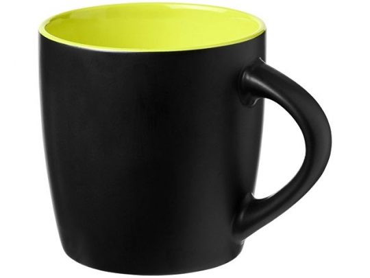 Керамическая чашка Riviera, черный/лайм, арт. 016669203