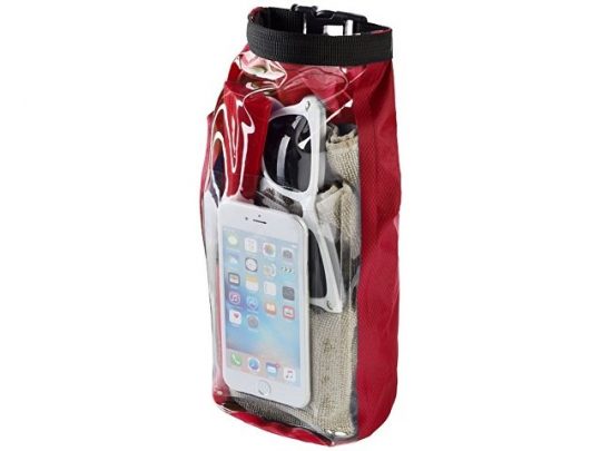 Туристическая водонепроницаемая сумка объемом 2 л, чехол для телефона, красный, арт. 016674103