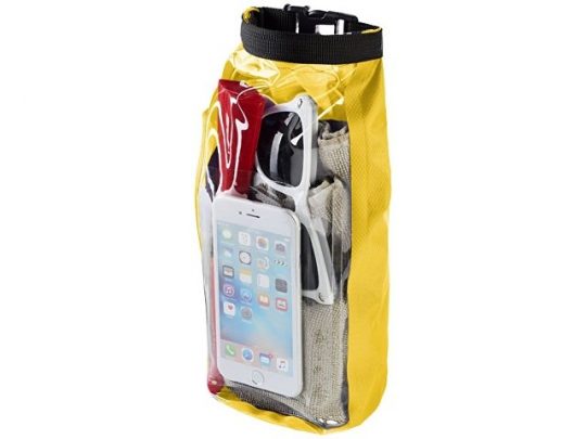 Туристическая водонепроницаемая сумка объемом 2 л, чехол для телефона, желтый, арт. 016674503