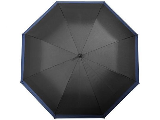 Выдвижной зонт 23-30 дюймов полуавтомат, черный/темно-синий, арт. 016678103