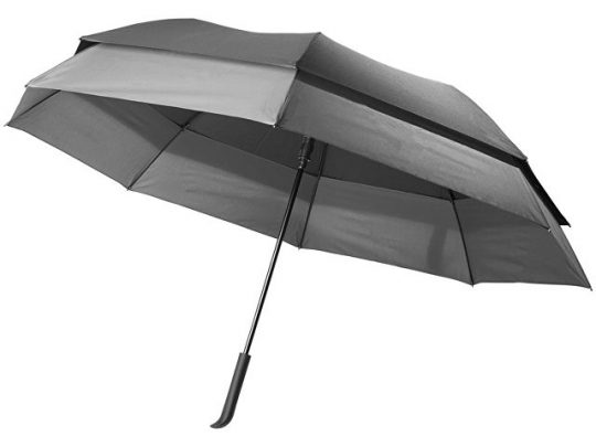 Выдвижной зонт 23-30 дюймов полуавтомат, черный, арт. 016678203