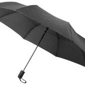 Складной полуавтоматический зонт Gisele 21 дюйм, черный, арт. 016678303