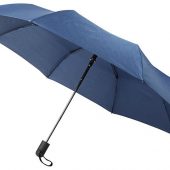 Складной полуавтоматический зонт Gisele 21 дюйм, темно-синий, арт. 016678403