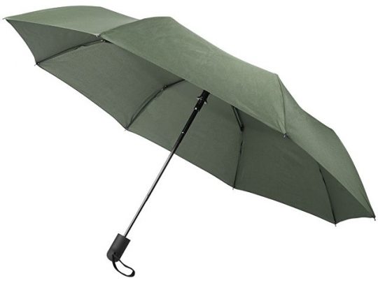 Складной полуавтоматический зонт Gisele 21 дюйм, зеленый, арт. 016678503
