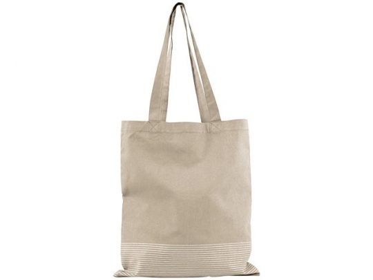 Хлопковая сумка-тоут Aylin с серебристыми вставками (плотность 140 г/м²), арт. 016854403