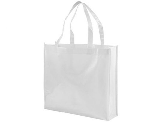 Блестящая ламинированная нетканая сумка-тоут для покупок, арт. 016855203